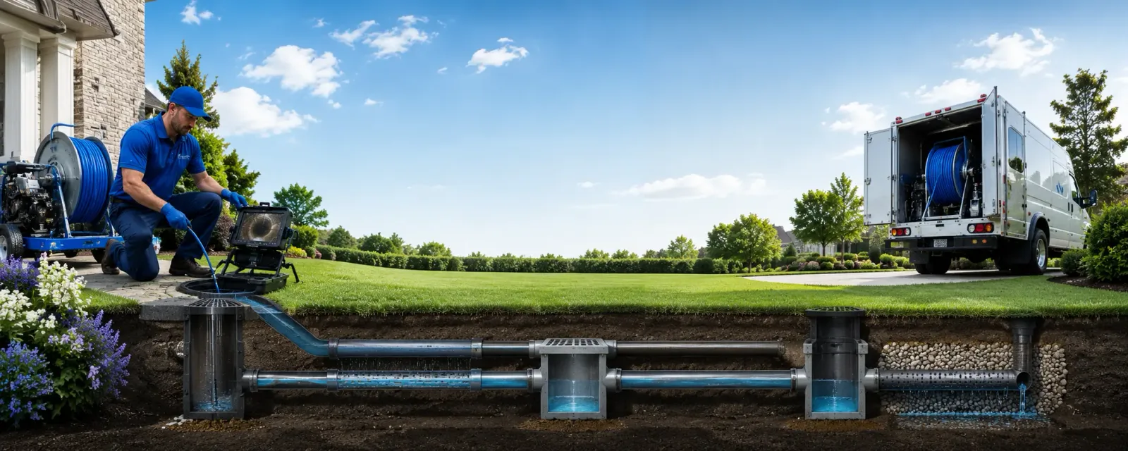 Outdoor drain cleaning information for Comptche, CA